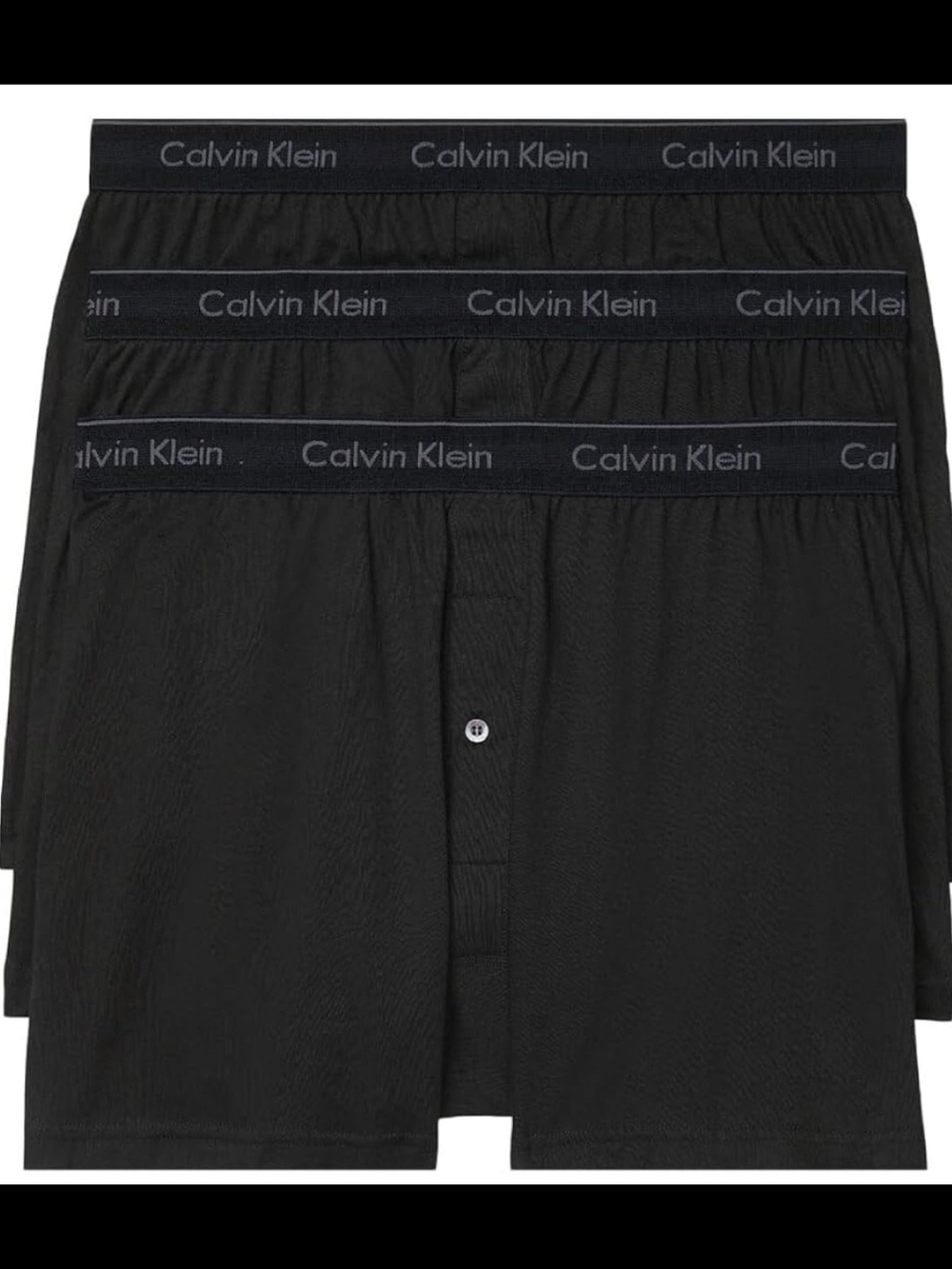 Calvin Klein Black 3-Pack Men's Boxer Shorts